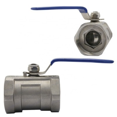 Bundor 316 2INCH 1 PC ball valve SS PN16 Female Threaded One-piece ball valve For Water