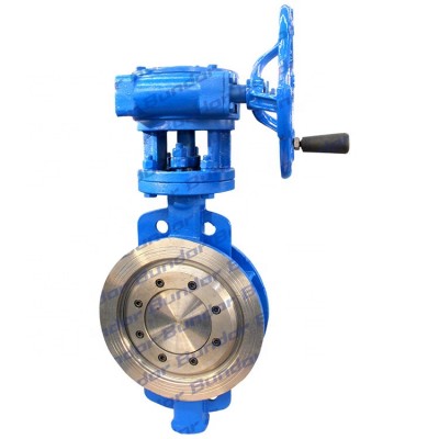 Bundor Wafer Butterfly Valve Handles Metal Hard Seat Weld Butterfly Valve